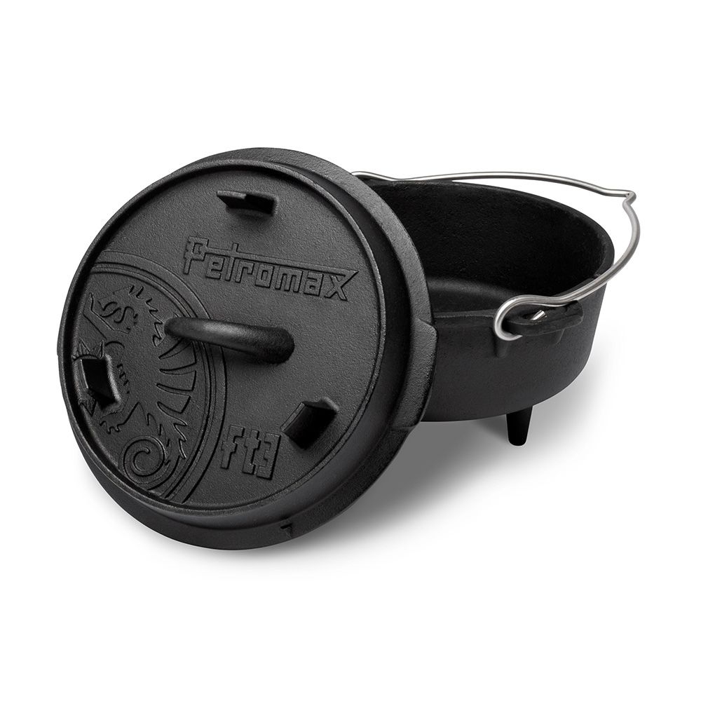 PETROMAX Feuertopf ft3 Dutch Oven mit Fuessen ft1-t