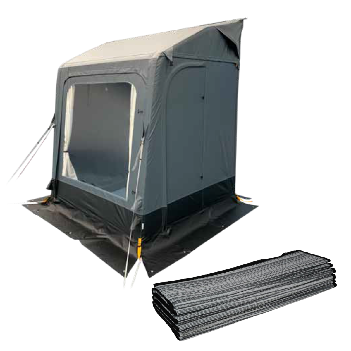 DOMETIC Wintervorzelt Winter AIR PVC 180 S- Groesse 180 x 180 cm- Anbauhoehe 235-265 cm Komplett-Set - 9120002366 9120002368