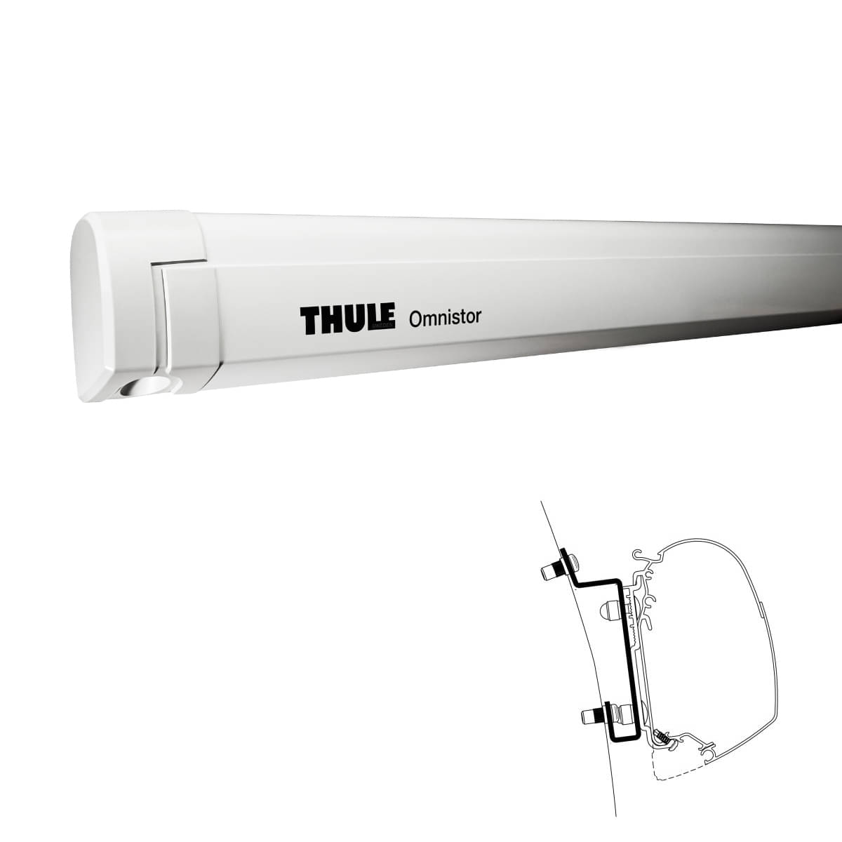 Thule Omnistor 5200 -4-02x2.50- - 301053 - Markise THULE Omnistor 5200 Mystic grau 400 cm Gehaeuse weiss