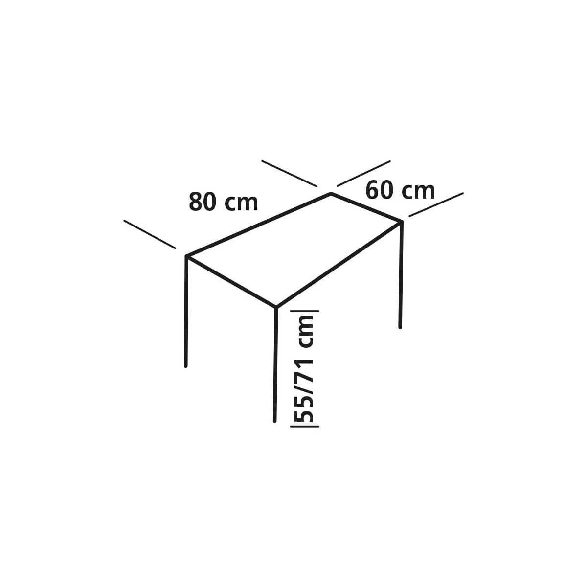 EuroTrail Campingtisch ROCHEFORT M Honey Comp 80 x 60 cm - ETCF1391