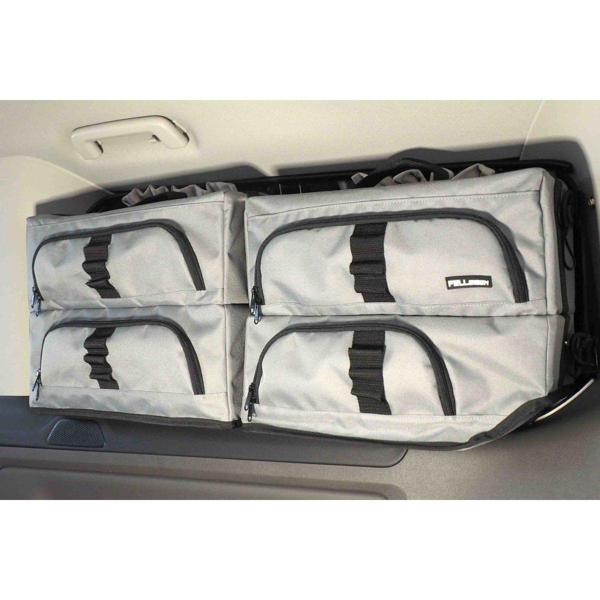 Fenstertaschen-Set FELLEISEN 2x Fenstertaschen fuer Ford Tourneo Custom L1 bis Bj. 2023- Fahrerseite- Hellgrau- ohne Thermomatte TST 0102 22-A