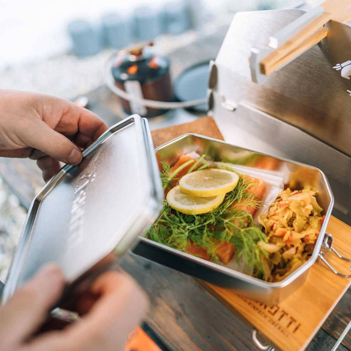 SKOTTI BOKS Edelstahlbox inkl. Griffzange 1 L - SK153