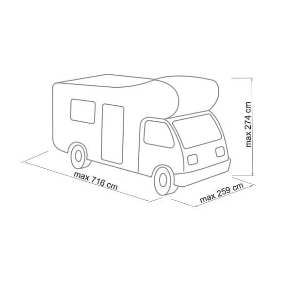 FIAMMA Cover Premium M Schutzhuelle fuer Wohnmobile