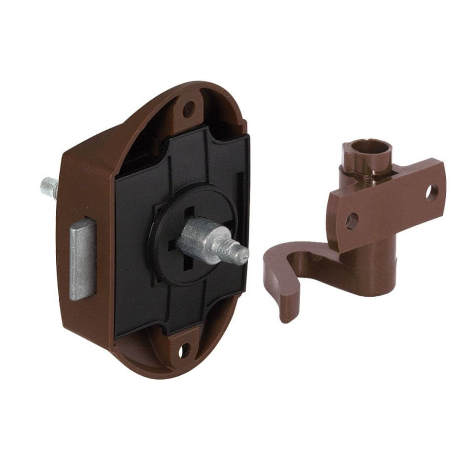 Drehstangenschloss einseitig bedienbar ohne Schnappriegel