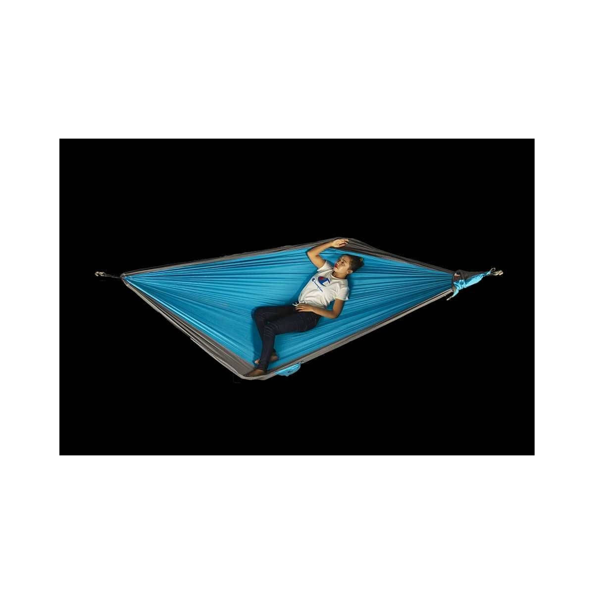 TICKET TO THE MOON Original Hammock Hängematte Aqua / Dark grey inkl. Moon Straps TICKET TO THE MOON Original Hammock Haengematte Aqua - Dark grey inkl. Moon Straps - TMO1503 TMSTRAP