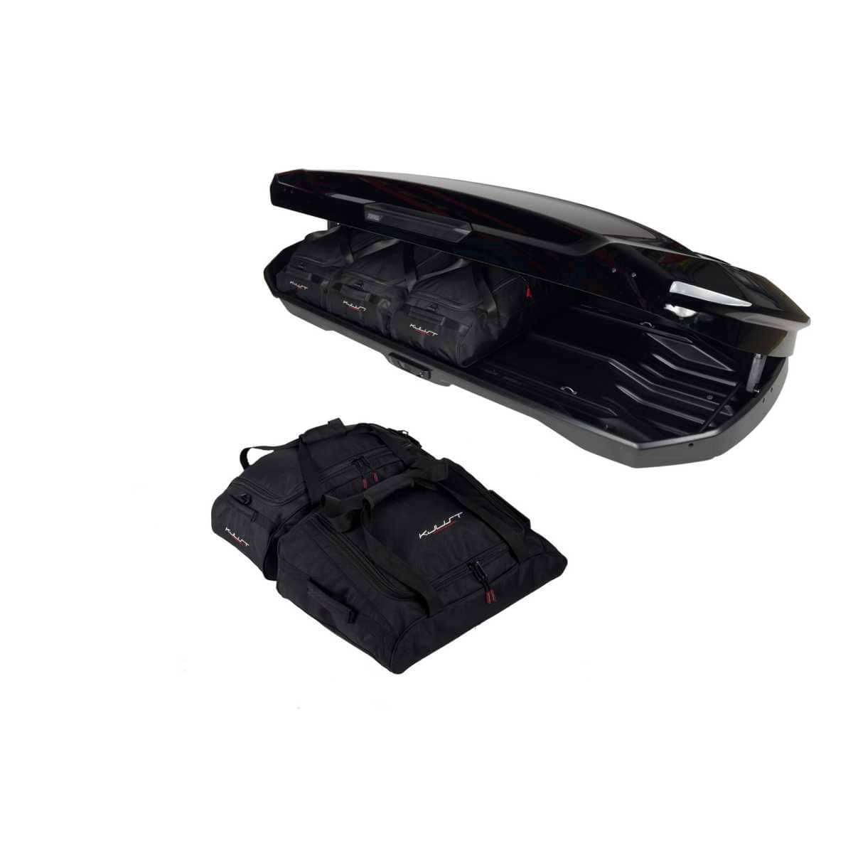 KJUST Dachboxen Taschen Set fuer Dachbox THULE MOTION 3 XXL LOW 5er-Set - 13239