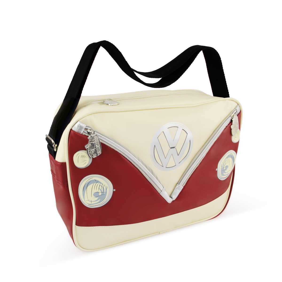 VW Collection VW T1 Bulli Bus Schultertasche rot-weiss - BUSL01