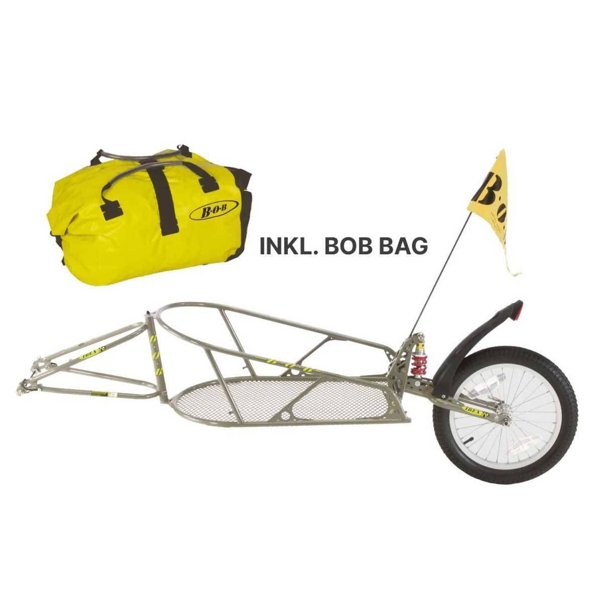 CROOZER Lastenanhaenger BOB IBEX fuer 28 Zoll Gold mit Tasche - 141110002