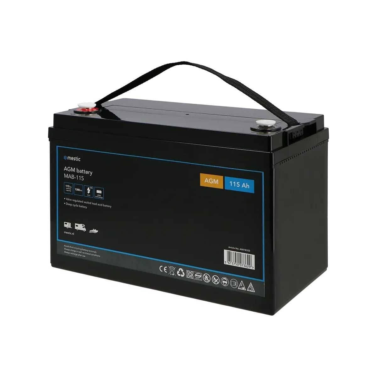 MESTIC MAB-115 AGM-Batterie- 12 V- 115 Ah - 1518470