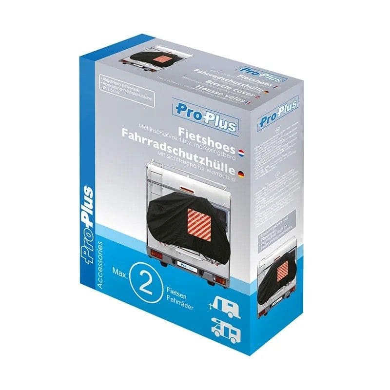 ProPlus Fahrradschutzhuelle fuer 2 Fahrraeder mit Sichttasche fuer Warntafel 330286