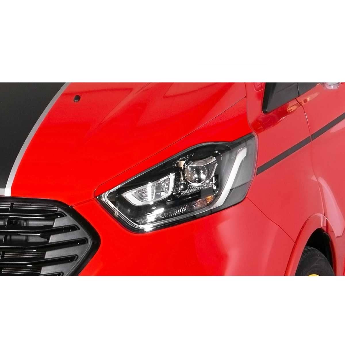 RDX Racedesign Scheinwerferblenden fuer FORD Transit Custom - Tourneo Custom -2018-2023- Boeser Blick - RDSB157