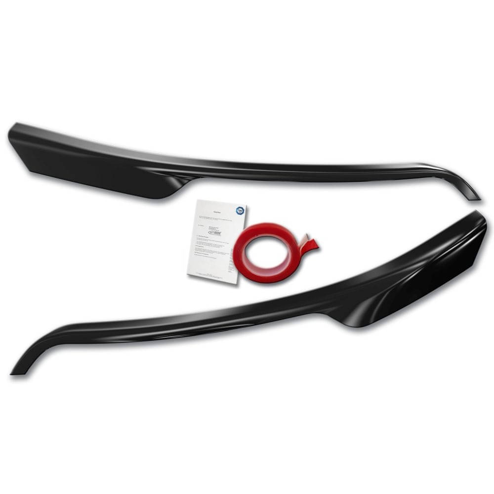 RDX Scheinwerferblenden Boeser Blick FORD Transit mit silberne Halogen-Scheinw ab Bj 14 Schwarz Glanz - RDSB164-WS