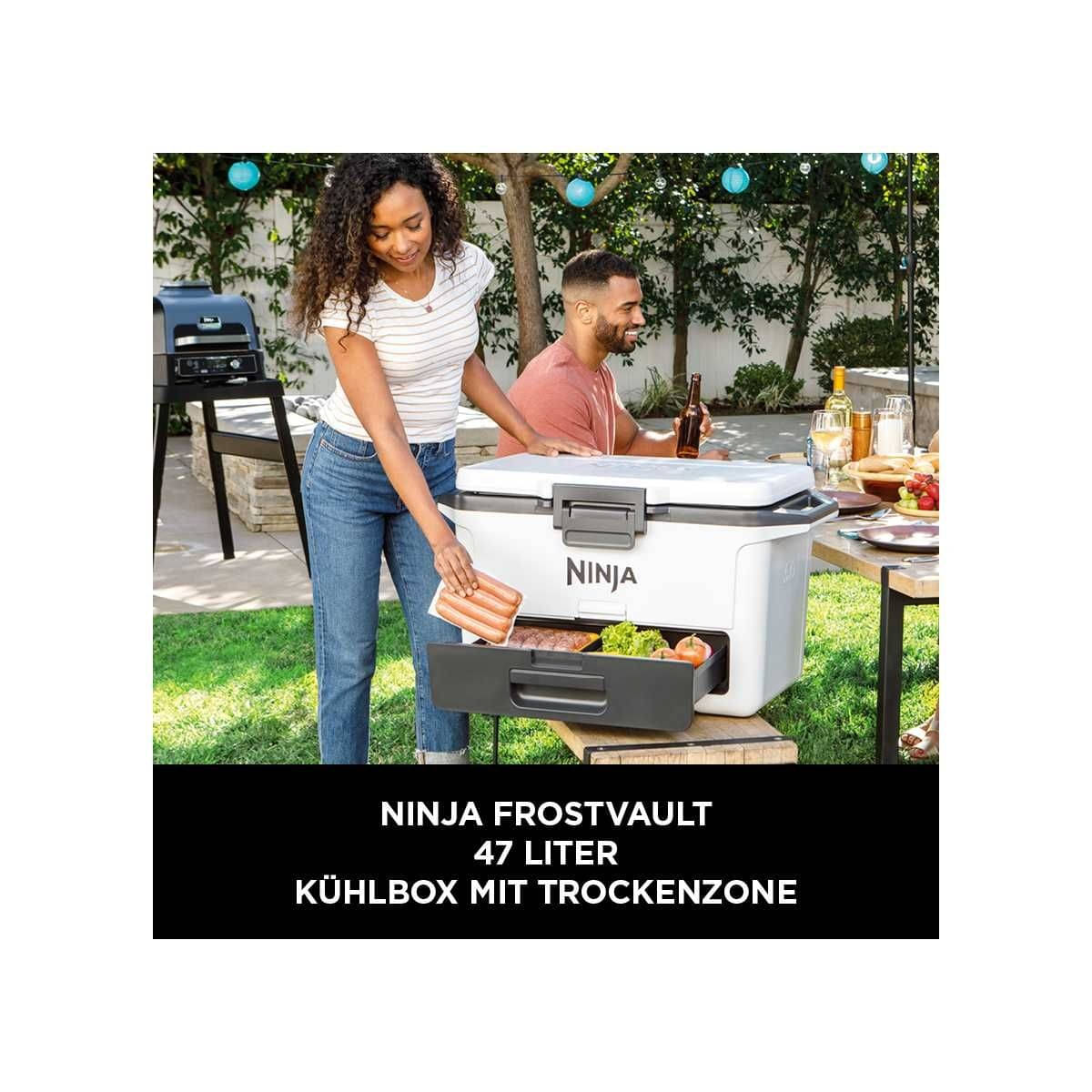 NINJA FrostVault 47L Kuehlbox mit Trockenzone- Wolkenweiss - FB151EUWH