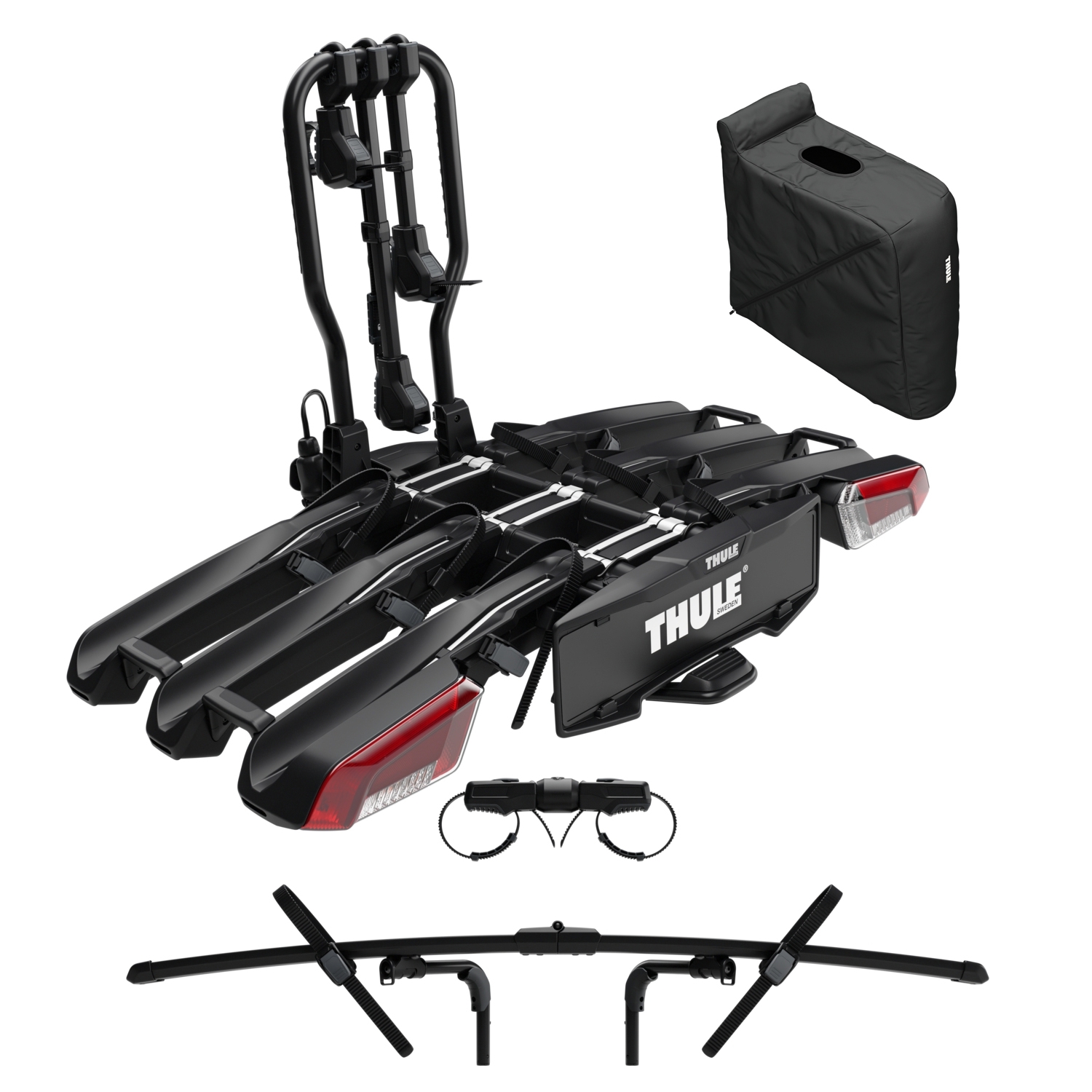 THULE 945 EasyFold 3 3B Fahrradtraeger 3-1 inkl. Erweiterung Tasche - Thule Artikelnummern- 9451 9447 9456