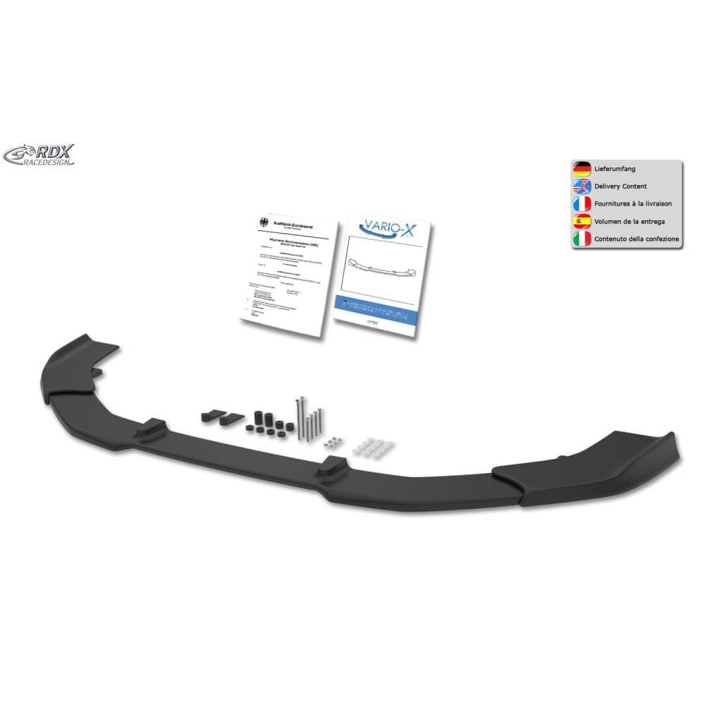 RDX Frontspoiler Frontlippe VARIO-X fuer CUPRA Leon KL - SEAT Leon Cupra KL ab Bj. 2020 - RDFAVX30135