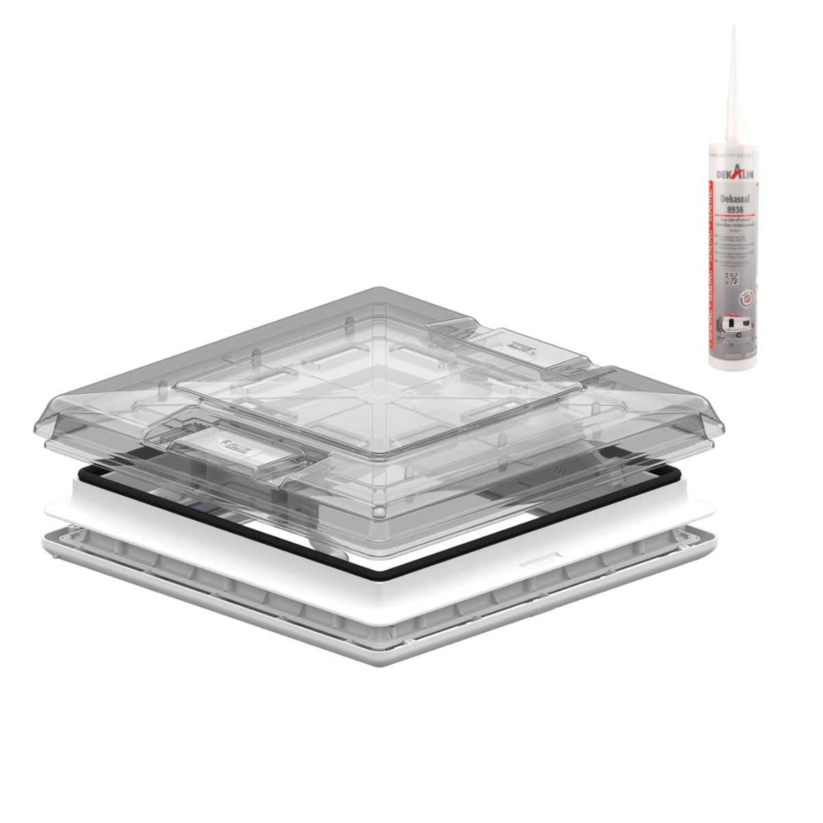 Dachhaube FIAMMA Vent 50 crystal - DEKAseal 8936 Dichtmasse - 01668-02D
