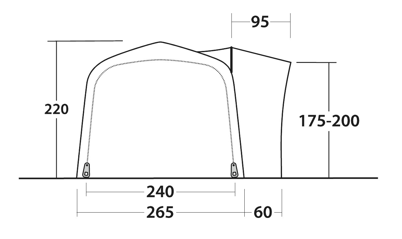 Outwell Busvorzelt Crossville 250SA - 111410