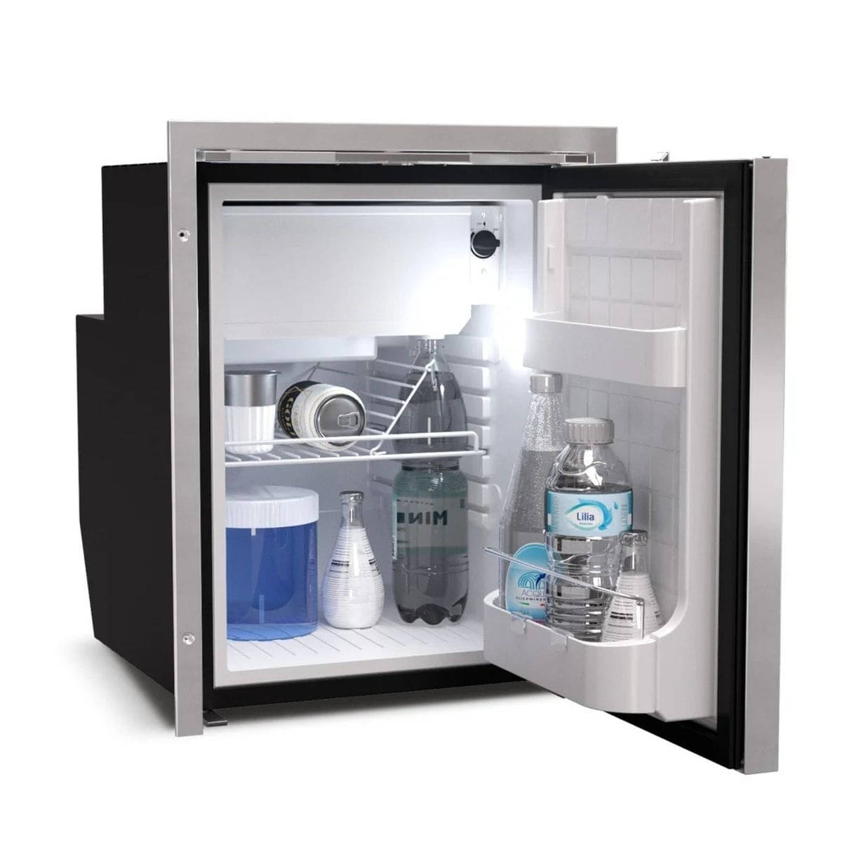 VITRIFRIGO Kompressor-Kuehlschrank C51iX OCX2 12-24 V 51 L mit Gefrierfach Edelstahl