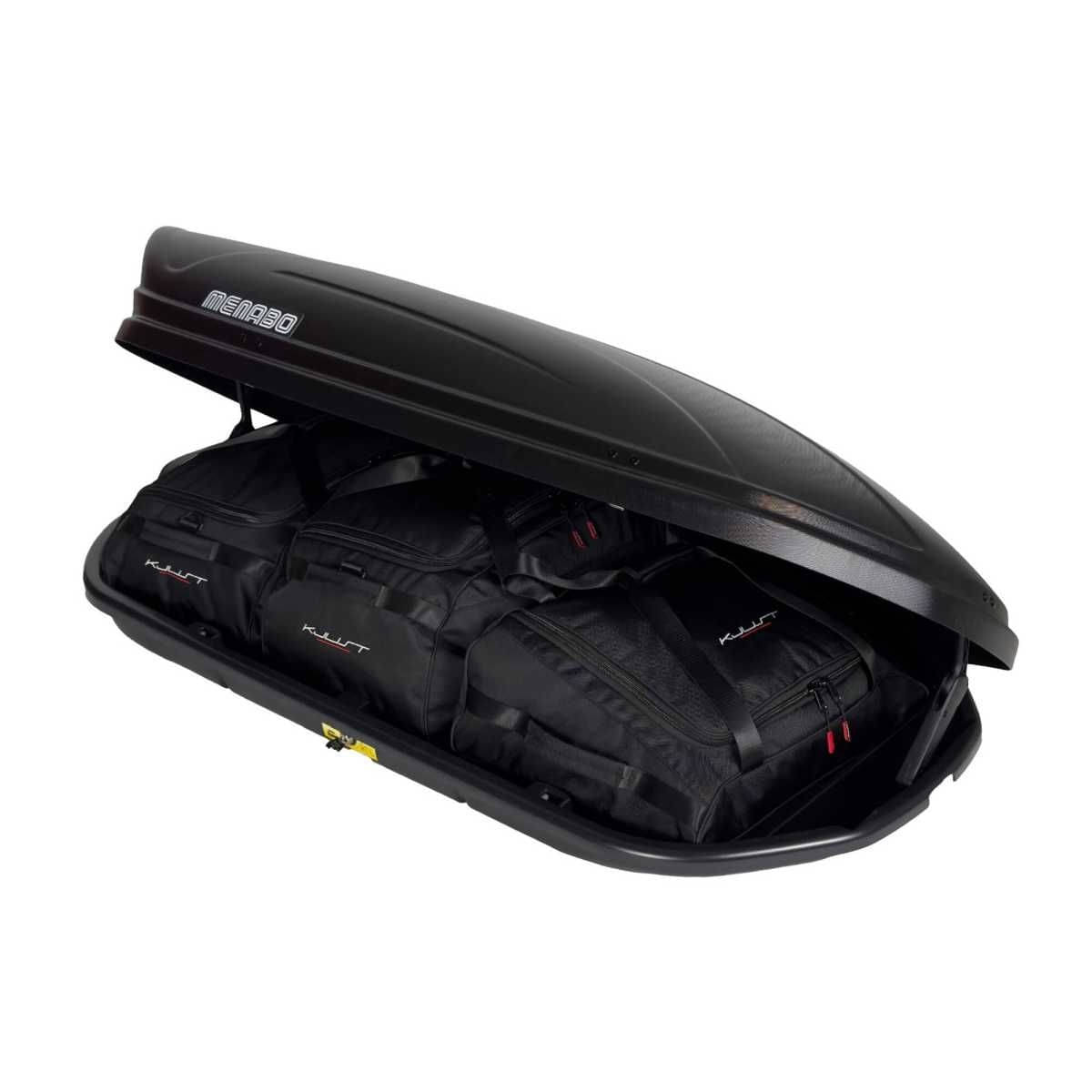 KJUST Dachboxen Taschen Set fuer Dachbox MENABO MARATHON 400 3er-Set - 13238