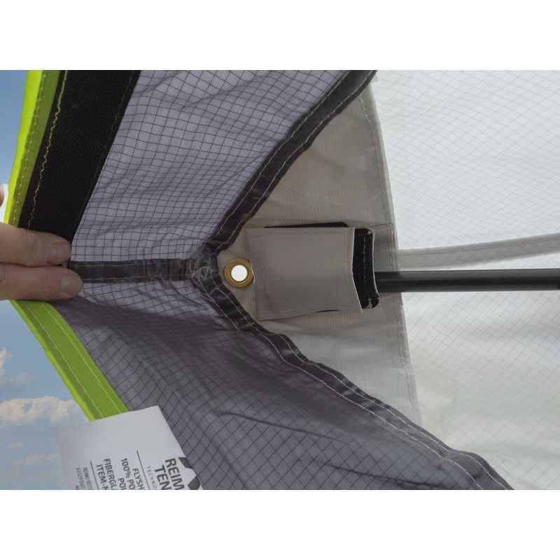REIMO TENT Sonnenvordach PALM BEACH 2 - 300 x 240 cm - Grau-Lime - 900152
