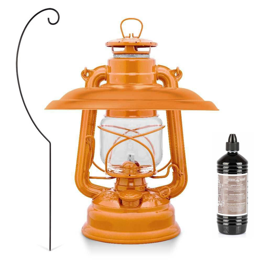 FEUERHAND Sturmlaterne 276 Pastel Orange Komplett-Set 4.0