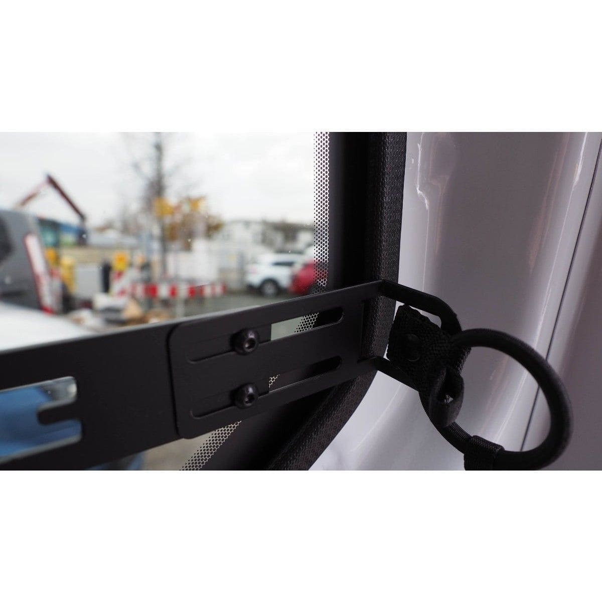 Fenstertaschen-Set FELLEISEN 2x Fenstertaschen fuer Ford Transit Custom L1- Beifahrerseite- Hellgrau- ohne Thermomatte TST 0202 38-THM 0201 38