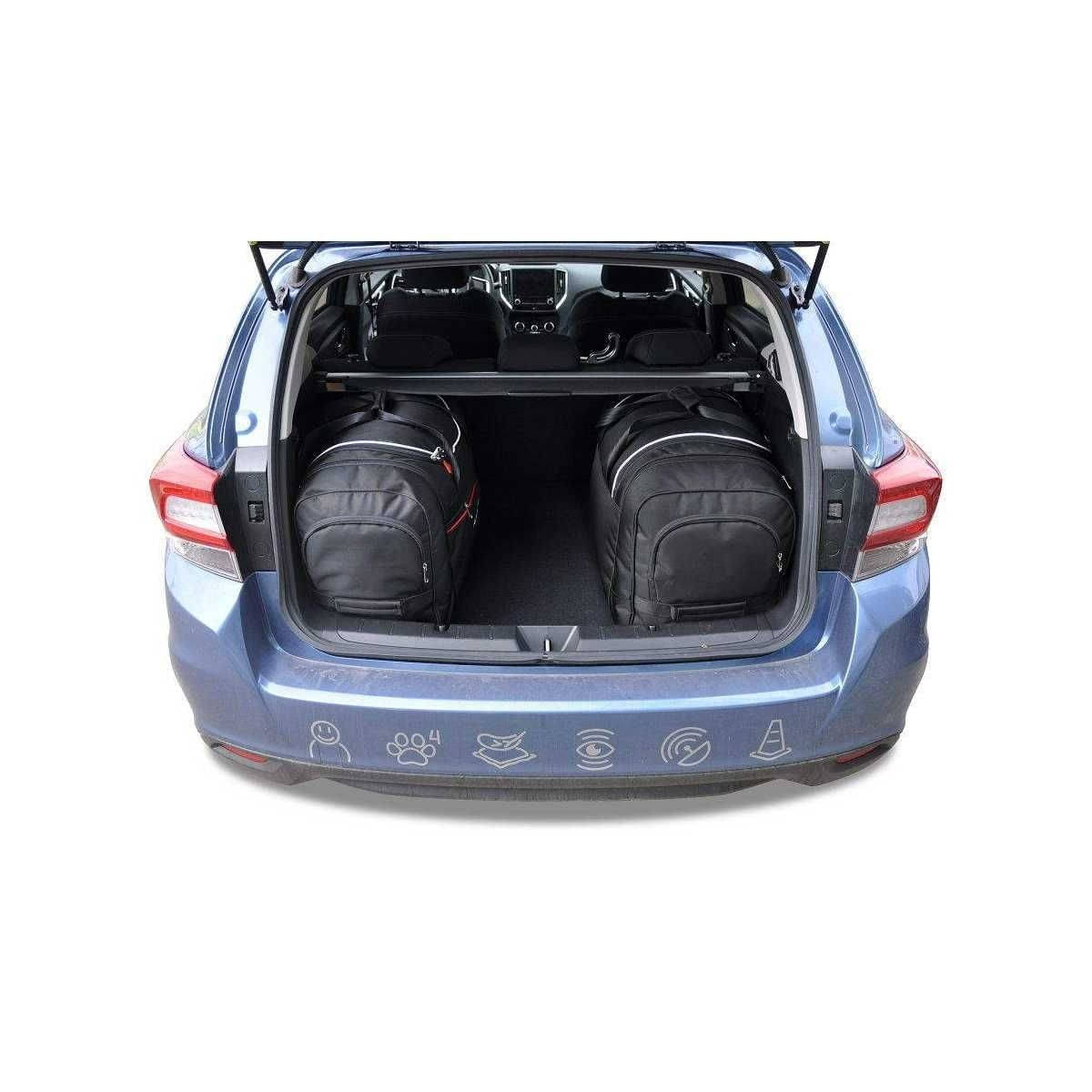 KJUST Kofferraum Taschen Set fuer SUBARU IMPREZA ab Bj. 2017 4er-Set - 7038026