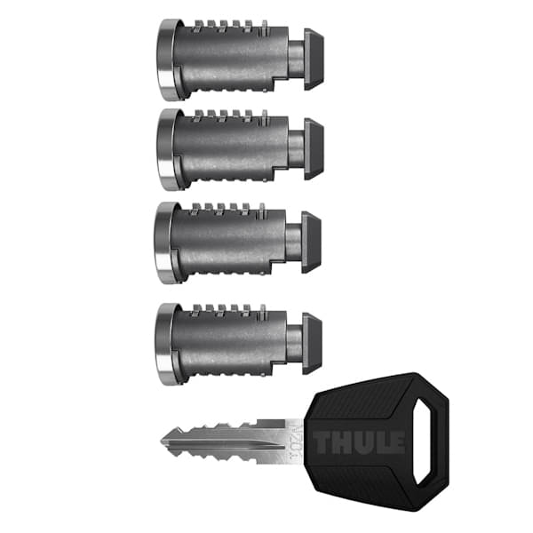 THULE 4504 Schloss-Satz One Key System 4 Zylinder 1 Schlüssel Thule One-Key System 4-pack black - 450400 - THULE 4504 Schloss-Satz One Key System 4 Zylinder 1 Schluessel und Masterkey