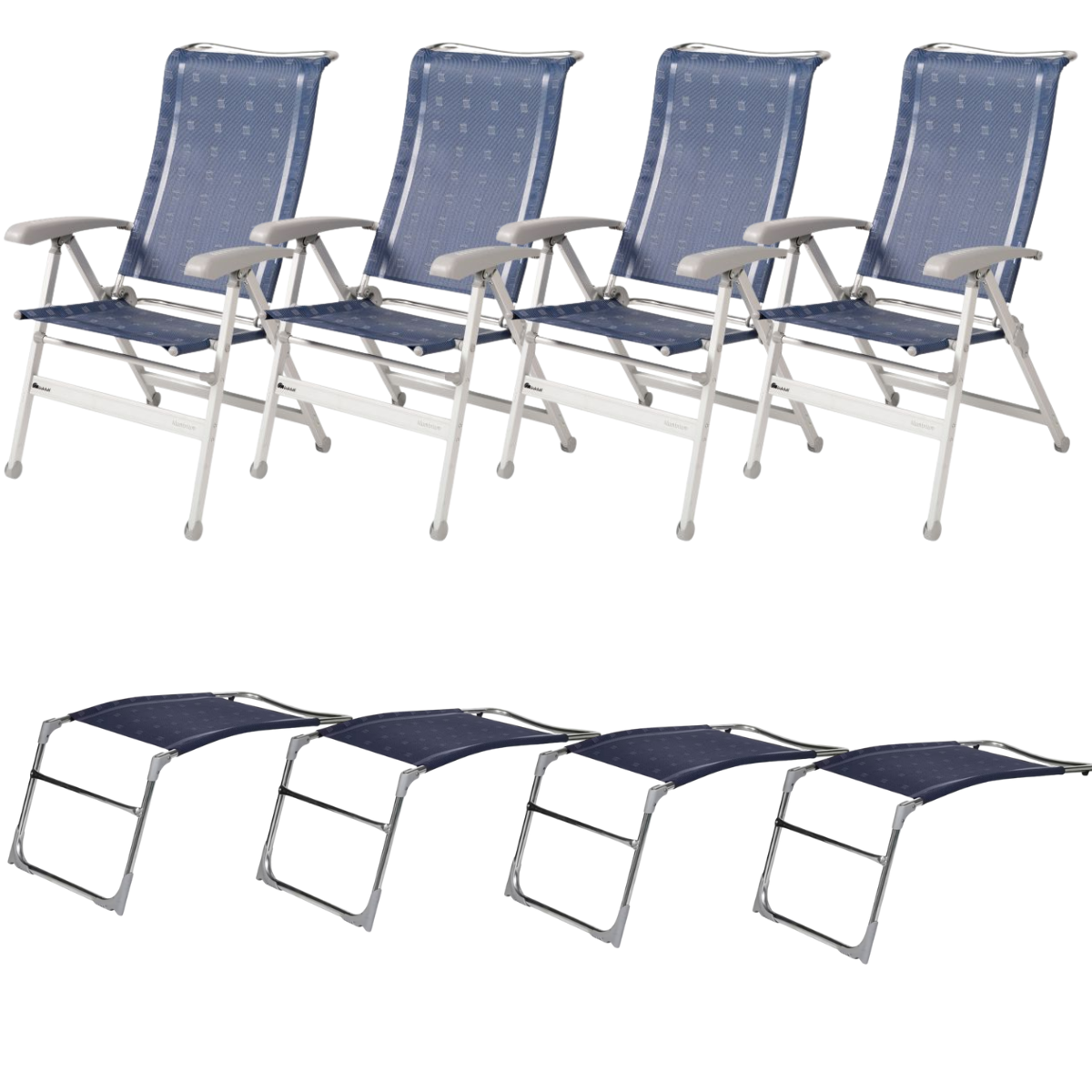 DUKDALF Stuhl Cha Cha blau - Beinauflagen 4er-Set - 42-02-4611-0 42-08-4611.0