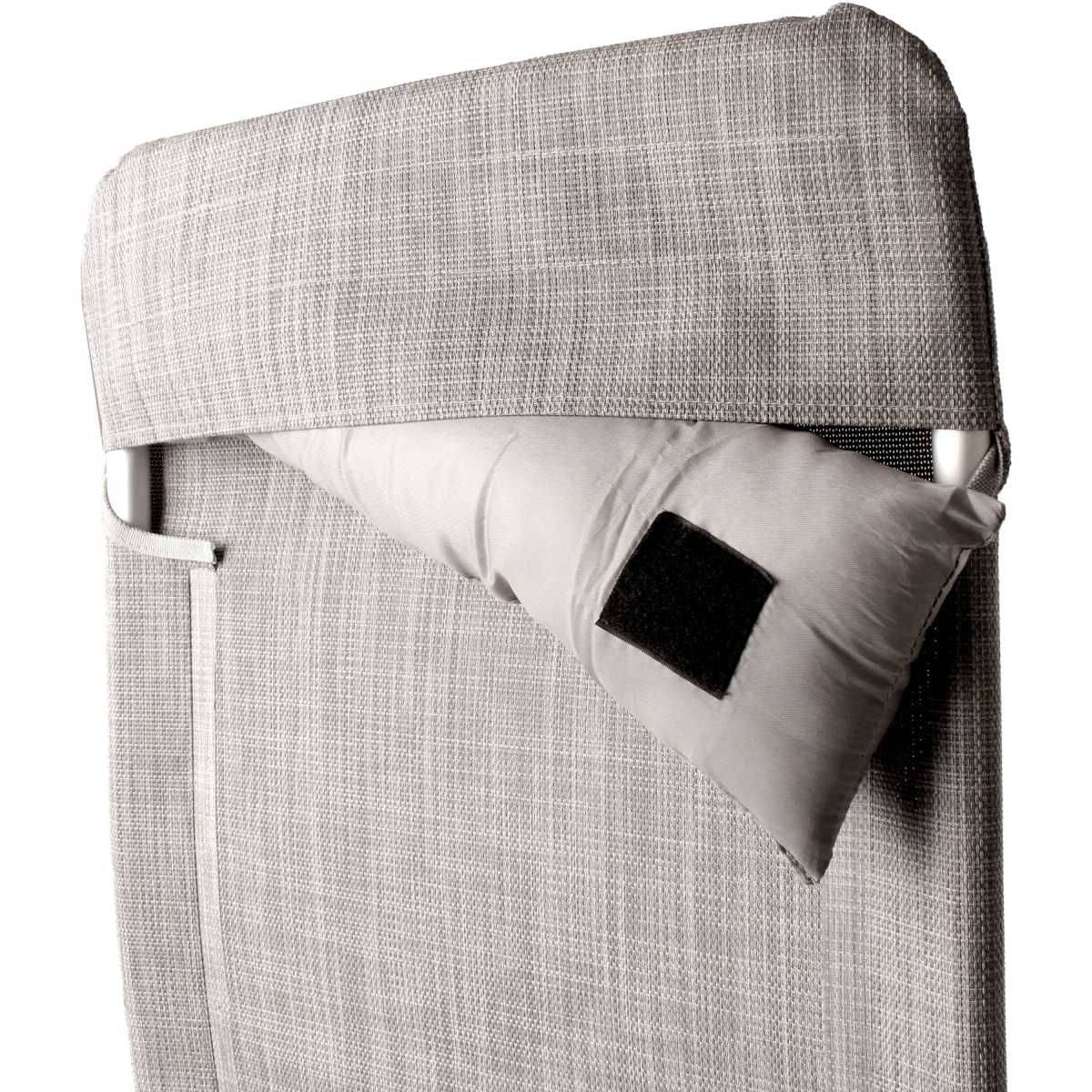 BRUNNER Campingstuhl SKYE Hellgrau 2er-Set - Rolltisch TITANIUM AXIA 2 104x62 cm - 0404063N.C53 0406097N