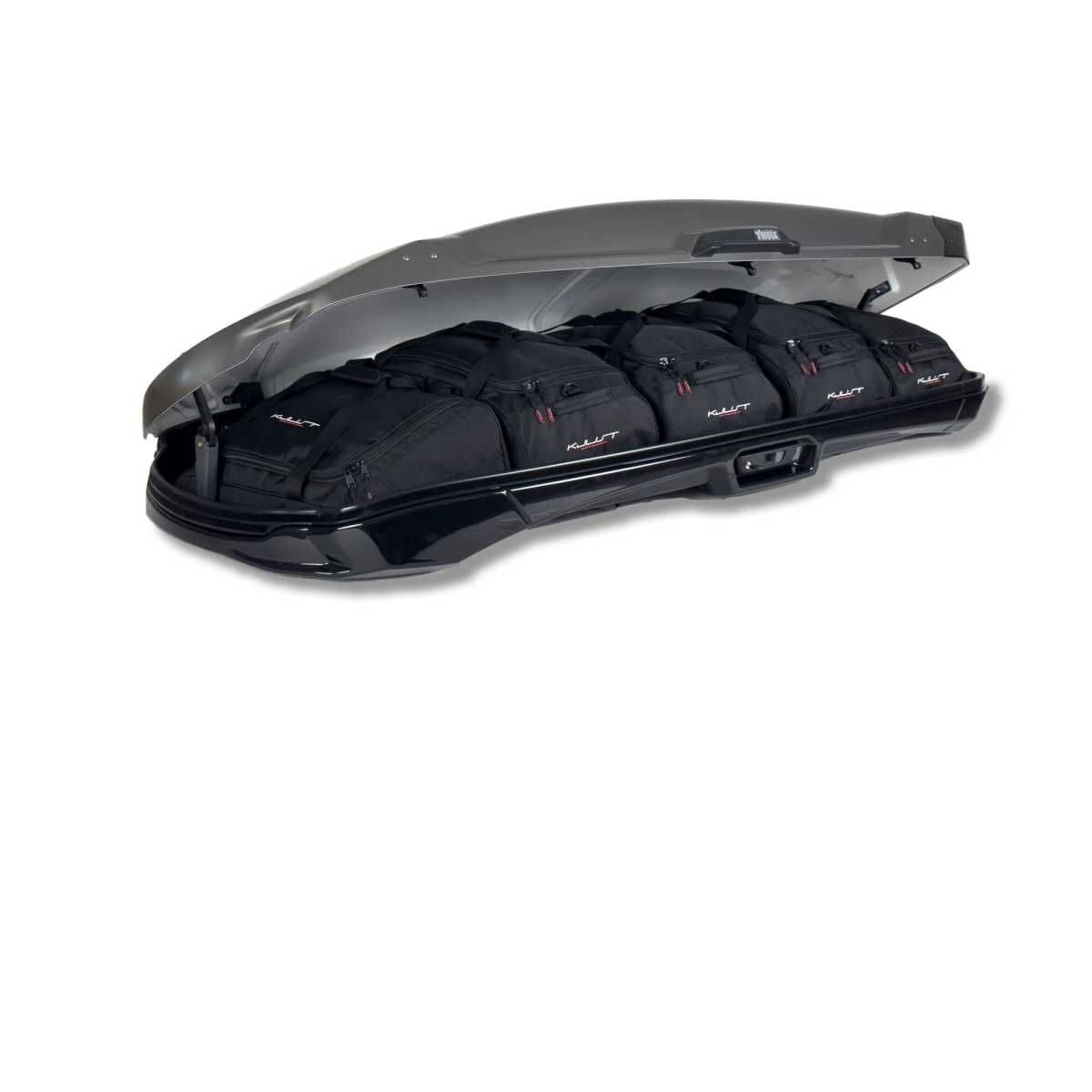 KJUST Dachboxen Taschen Set fuer Dachbox THULE VECTOR ALPINE 5er-Set - 13129