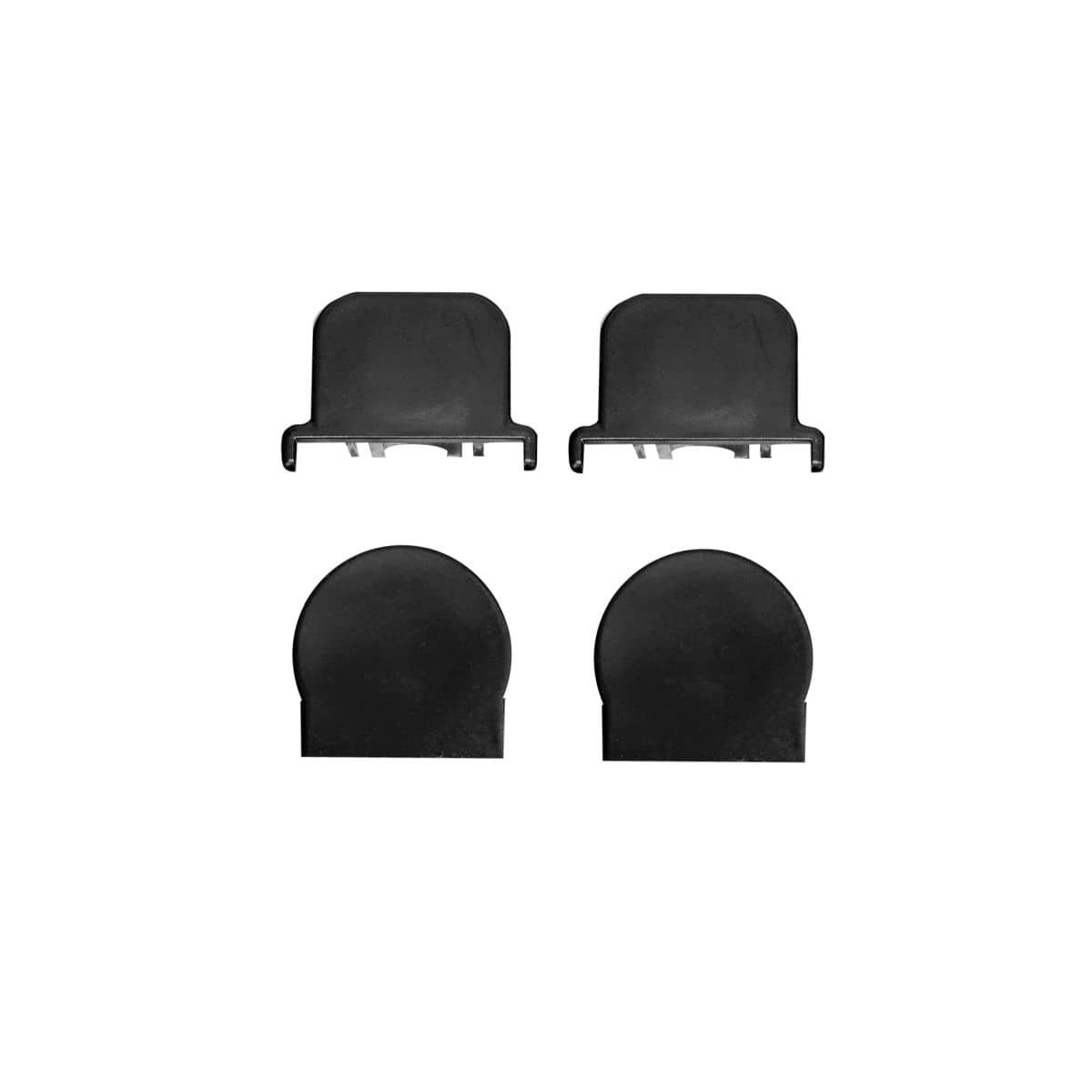 Ersatzteil EUFAB Endkappen Set Traegertisch -4 tlg- fuer SD260 silber-black - 92262