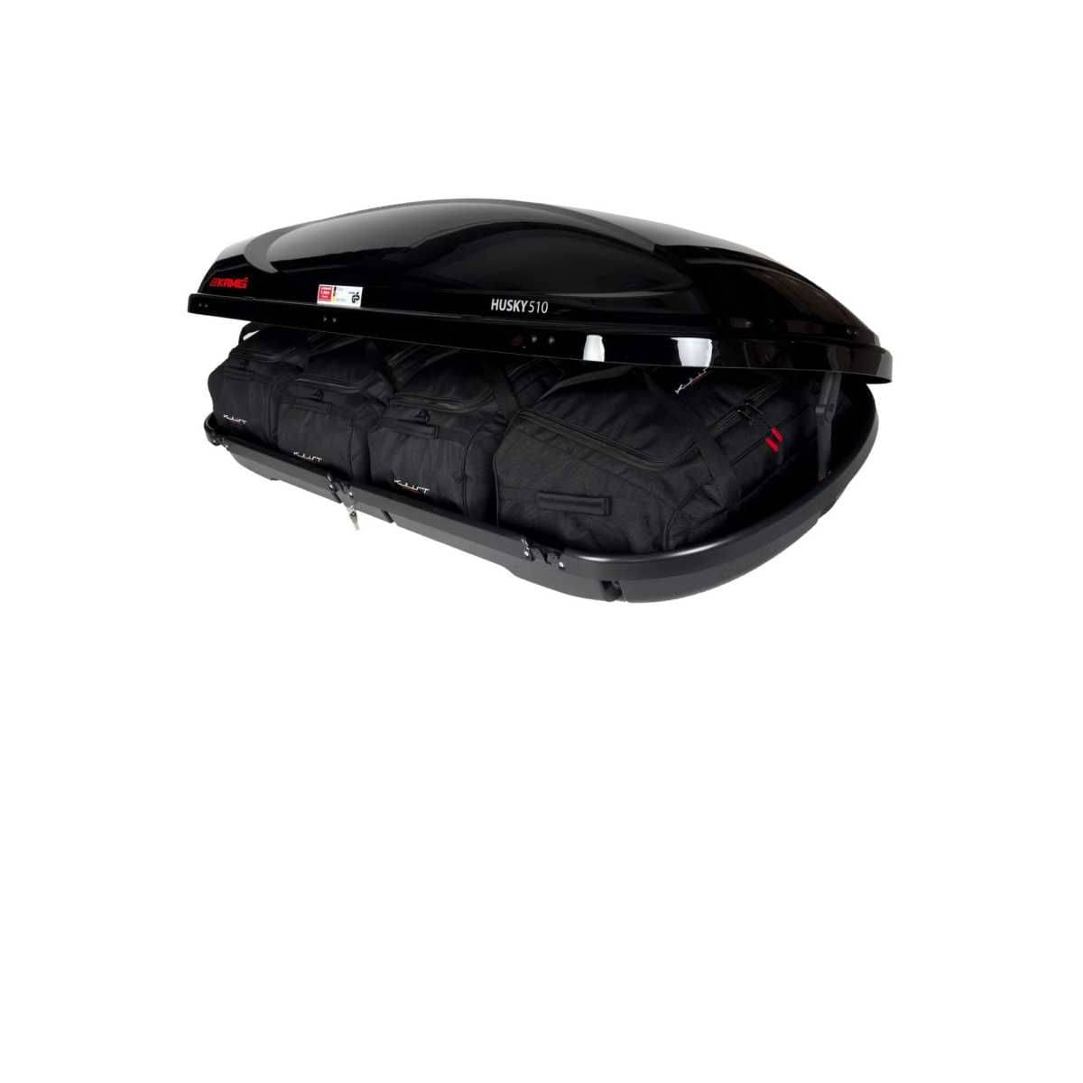 KJUST Dachboxen Taschen Set fuer Dachbox KAMEI HUSKY 510 4er-Set - 13133