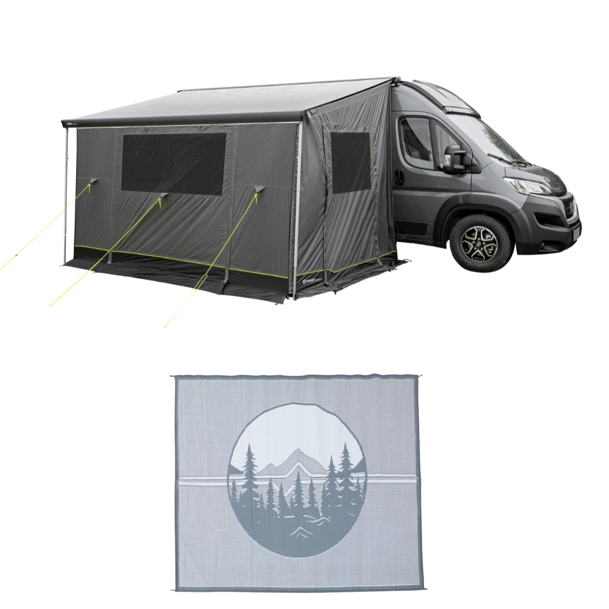 Outwell Markisenvorzelt Sideroads Awning Room inkl. Teppich - 111573