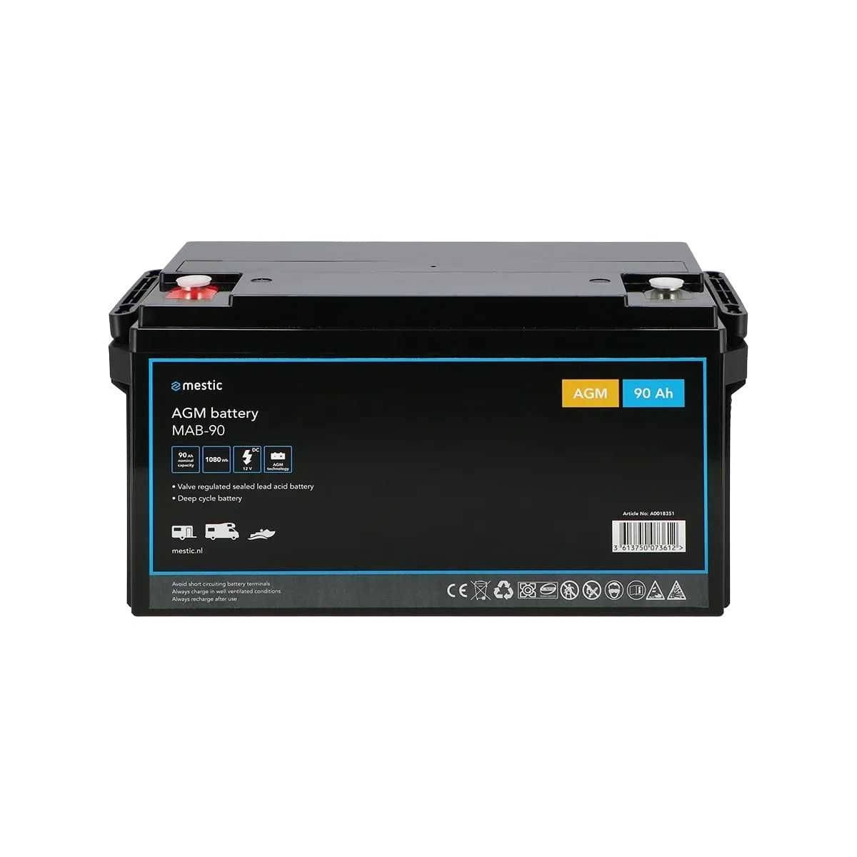 MESTIC MAB-90 AGM-Batterie, 12 V, 90 Ah MESTIC MAB-90 AGM-Batterie- 12 V- 90 Ah - 1518460