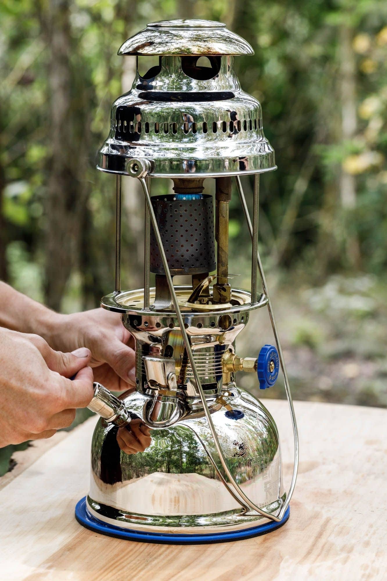 PETROMAX Petroleumleuchte HK500 Messing verchromt Special Edition PETROMAX Petroleumleuchte HK500 Messing verchromt Special Edition - PX5C-RAD-SPECIAL CHROM