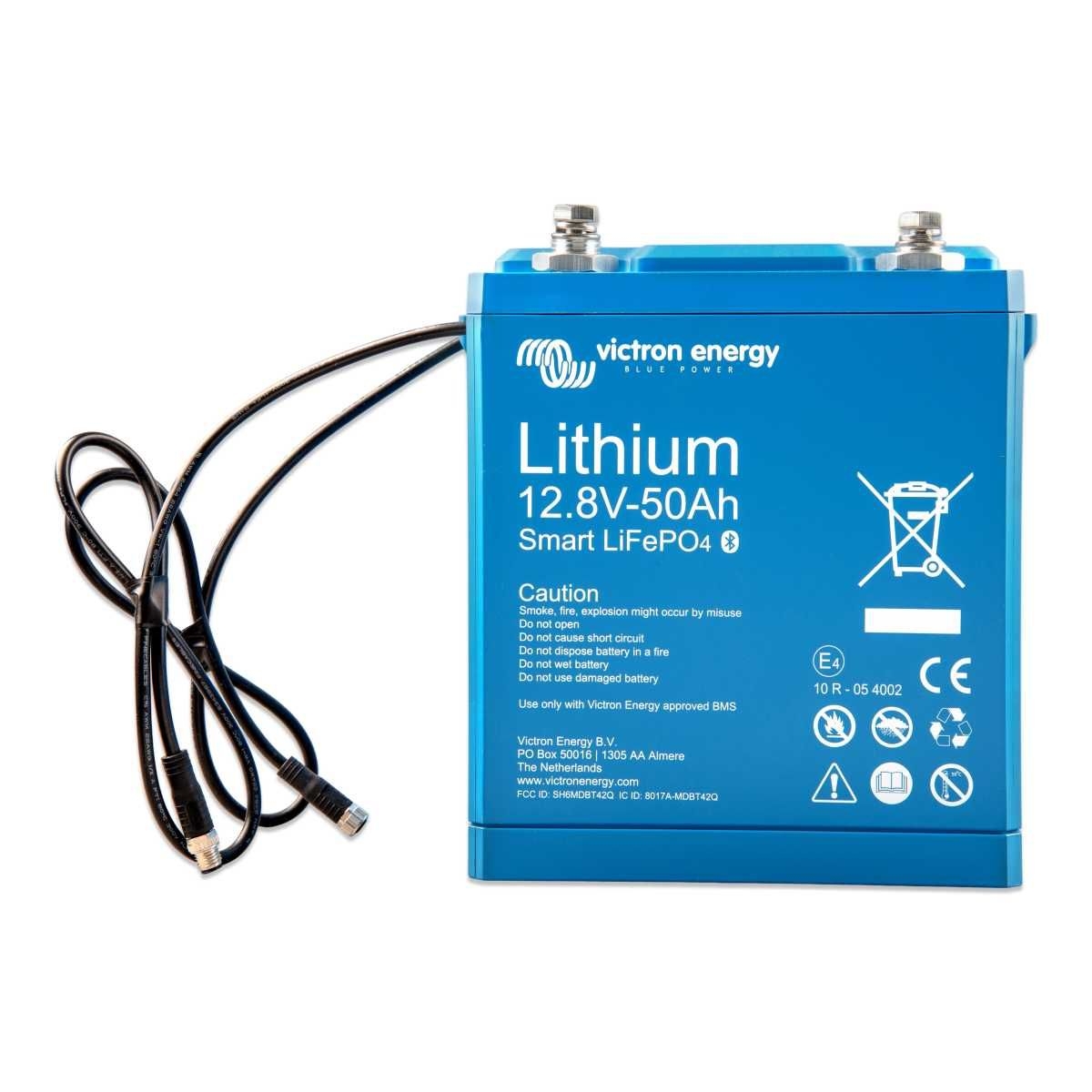 VICTRON Lithium-Batterie LiFePO4 12-8 V 50 Ah Smart - BAT512050610