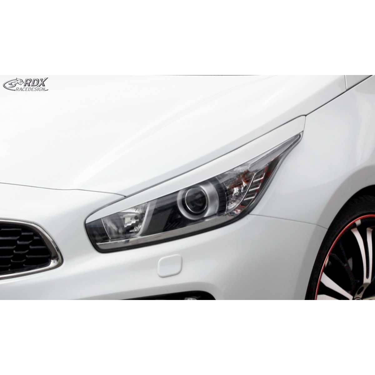 RDX Racedesign Scheinwerferblenden Boeser Blick fuer KIA Ceed Bj- 2006-2013 - Pro Ceed Typ JD Bj. 2012-2018 - RDSB146