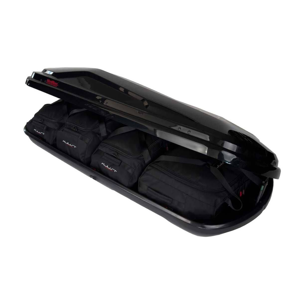 KJUST Dachboxen Taschen Set fuer Dachbox MONTBLANC ALTITUDE 350 4er-Set - 13184
