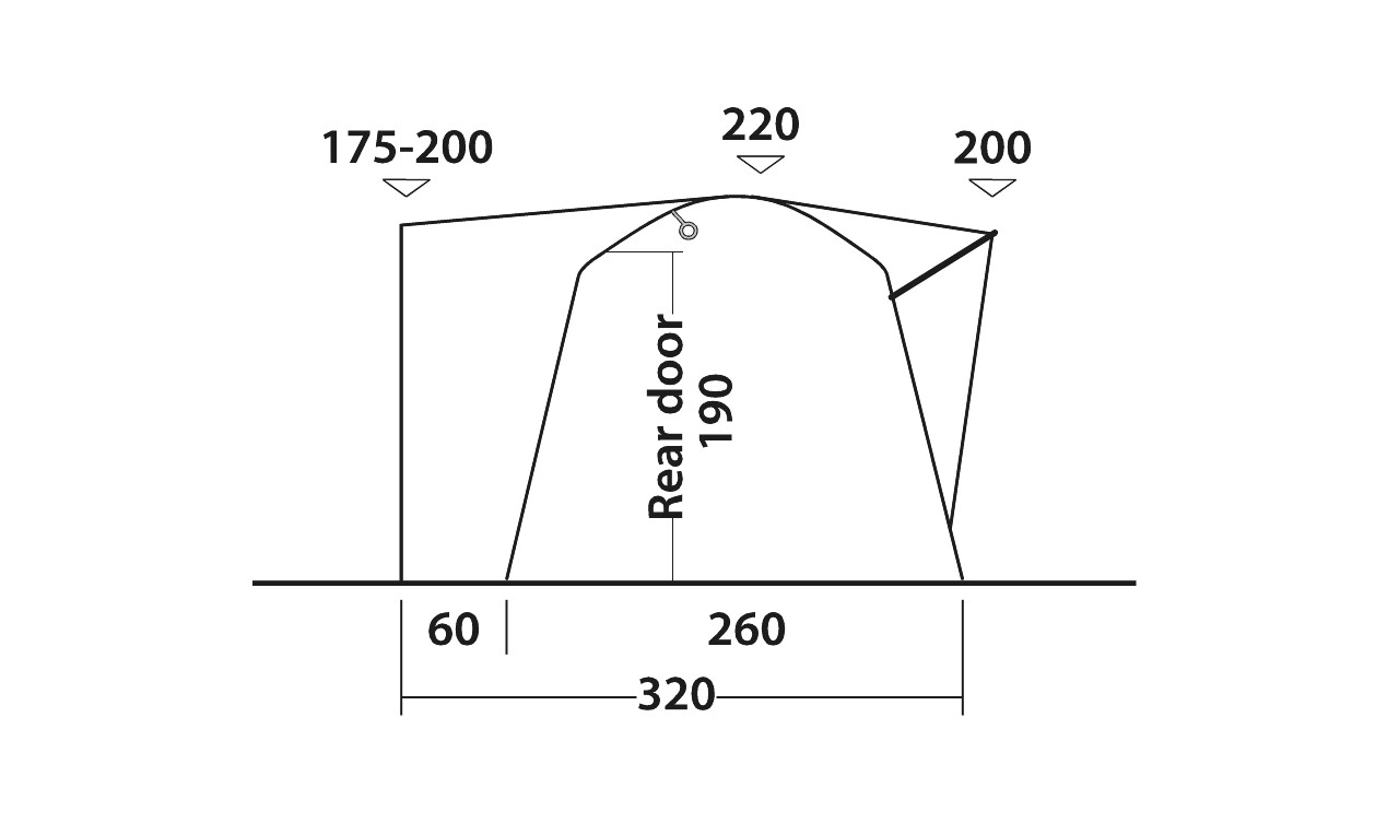 Outwell Busvorzelt Milestone Shade - 111100