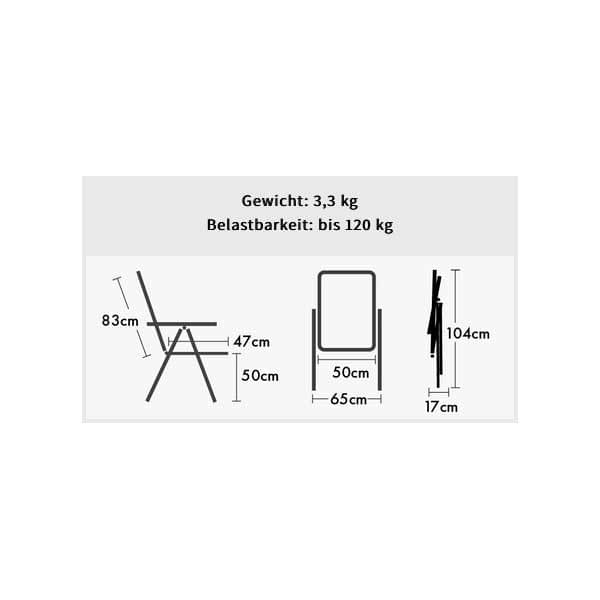 Set WESTFIELD Salina Stuhl anthracite grey - Performance Series - 201-888 AG 4 Stuehle