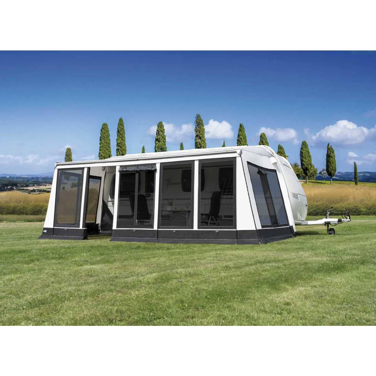 WIGO Markisenzelt ROLLI PLUS Modul Groesse 8 Umlaufmass 946 - 980 cm Auszug 250 cm - 6536