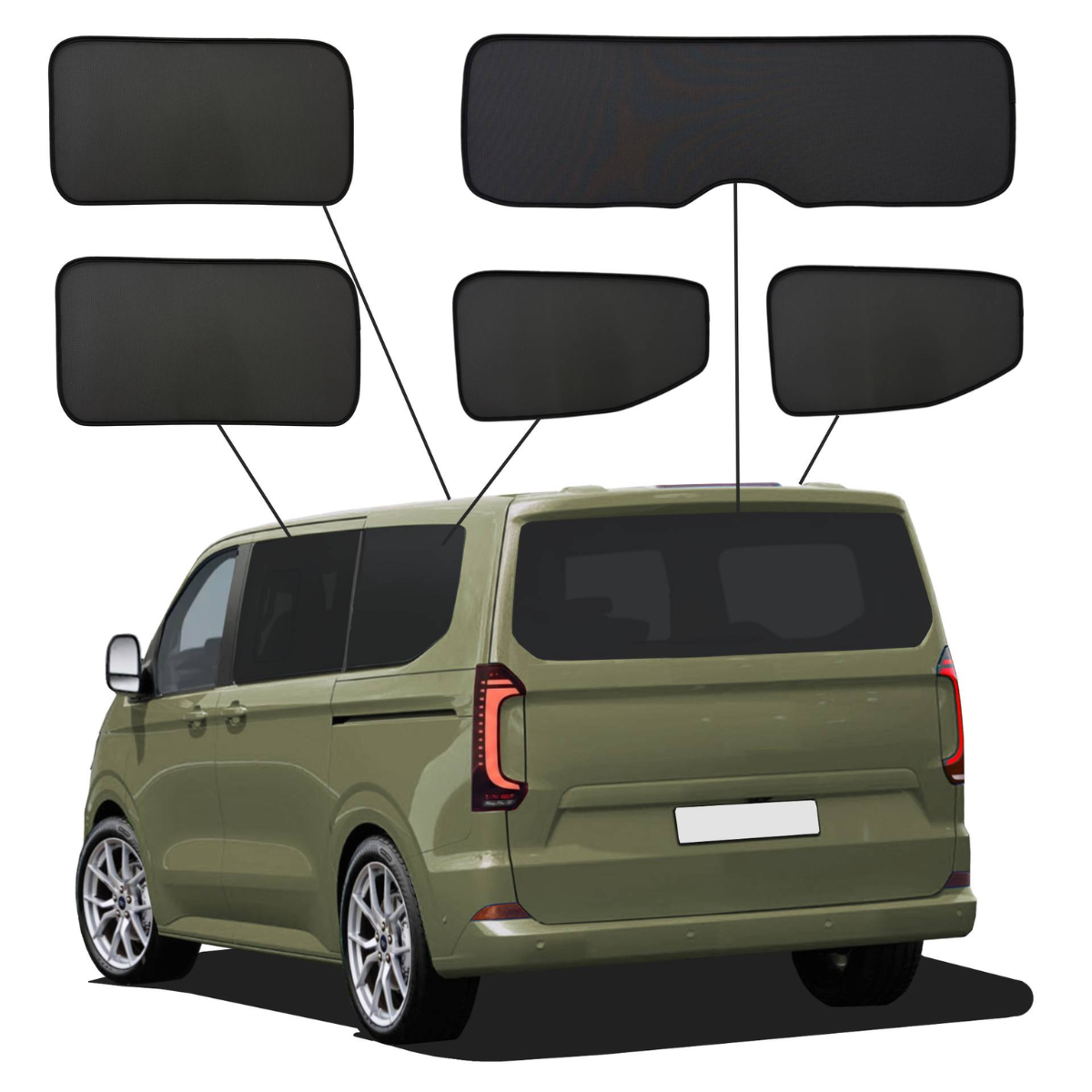 WINDESA SunClip Sonnenschutz & Sichtschutz VW T7 Caravelle ohne Ausstellfenster ab Bj. 2024 Set ABC WINDESA SunClip Sonnenschutz - Sichtschutz VW T7 Caravelle ohne Ausstellfenster ab Bj. 2024 Set ABC - sun-10495abc-L1-vw