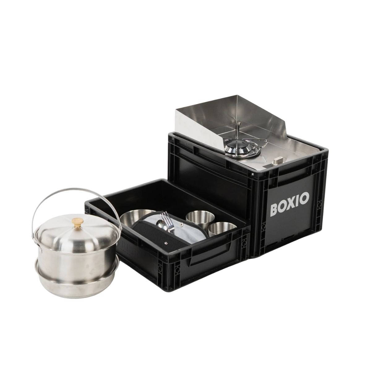 BOXIO - COOK MAX+ Camping-Kochset BOXIO - COOK MAX- Camping-Kochset - BOX-COOK-M-10