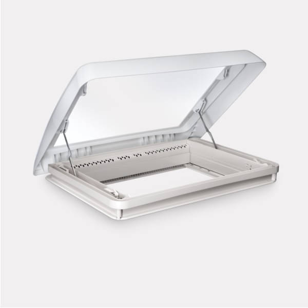 Dometic Midi Heki Style Dachfenster mit Handkurbel weiss ohne Zwangsbelueftung 700 x 500 mm