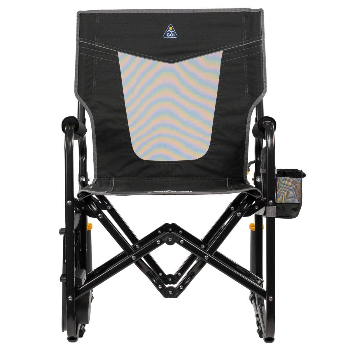 GCI faltbarer Schaukelstuhl Stowaway Rocker mit Seitentisch Dark Charcoal GCI faltbarer Schaukelstuhl Stowaway Rocker mit Seitentisch Dark Charcoal - 379339