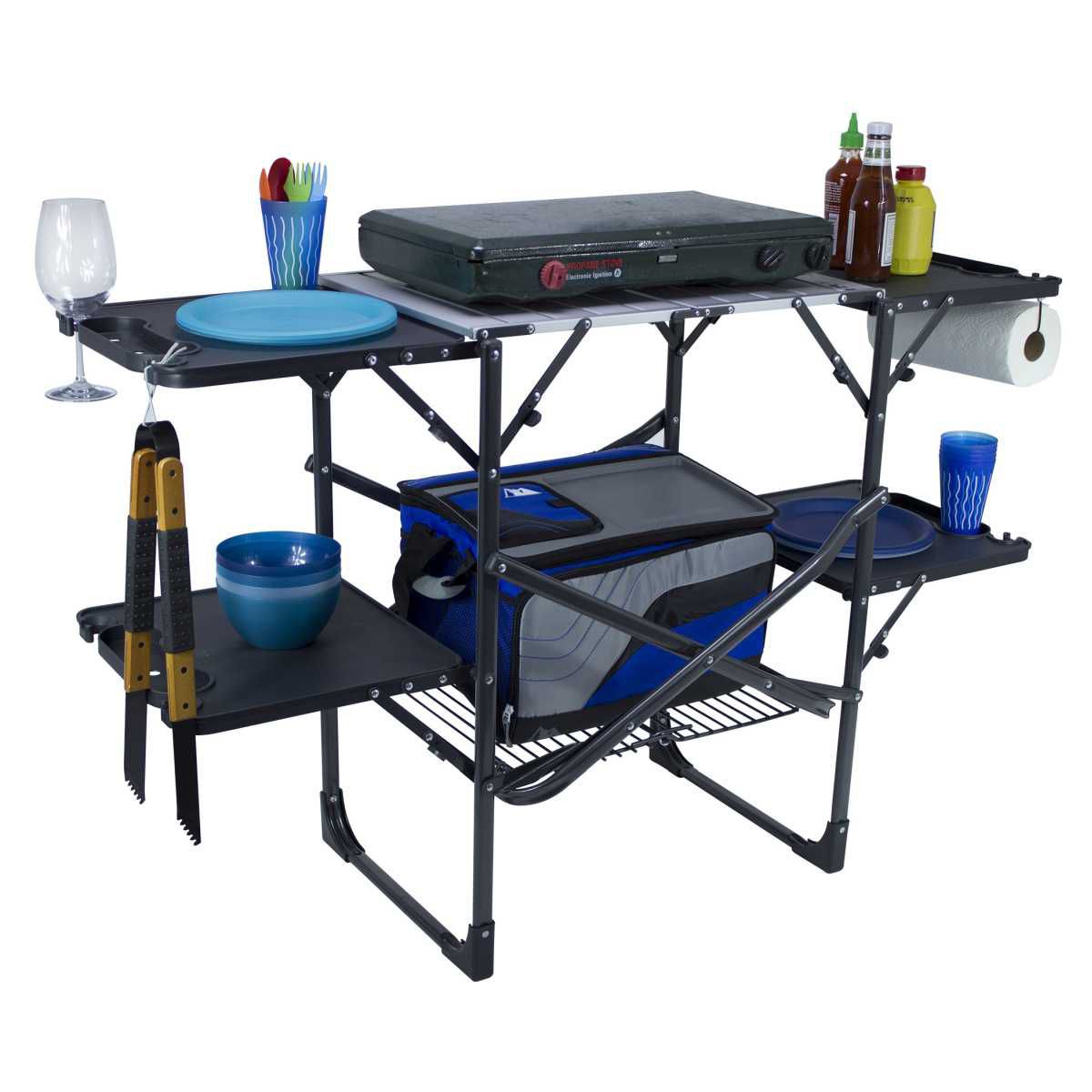 GCI Outdoor-Kueche Slim-Fold Cookstation Black Crome