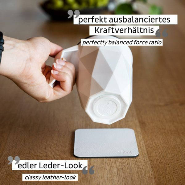 SILWY Magnet Coffeecup mit Metall Nano Gel Pad und Deckel S030-1401-1