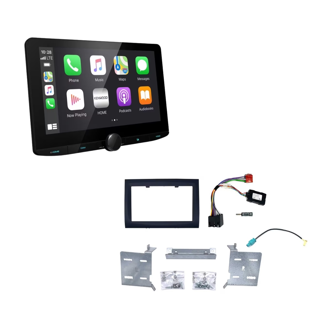 KENWOOD DMS9720XDS inkl- Installations-Kit mit LFB fuer Fiat Ducato Serie 7 ab Bj. 2014-2022