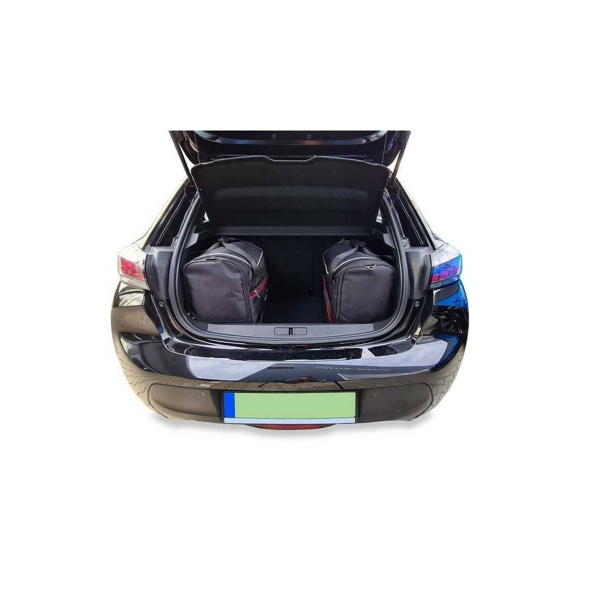 KJUST Kofferraum Taschen Set fuer PEUGEOT e-208 ab Bj. 2019 3er-Set - 7032030